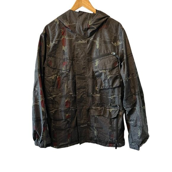 BURTON DryRide Grey Multi Pocket Snowboarding Ski Winter Jacket Coat M - Picture 1 of 8